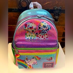 Loungefly Lisa Frank Color Block Mini Backpack - NWT